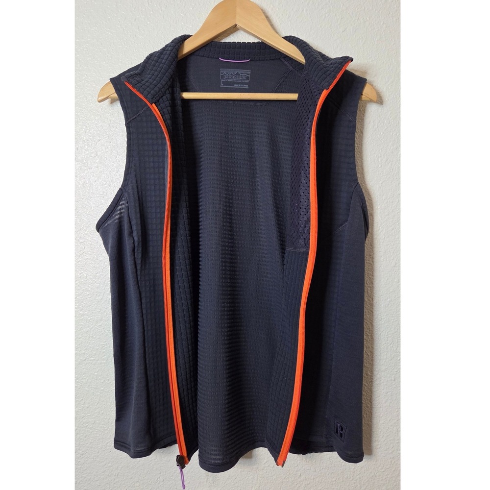 Patagonia Womens R1 Polartec Grid Fleece Vest Outdoor Gorpcore Hiking Layer Lrg - Picture 6 of 10